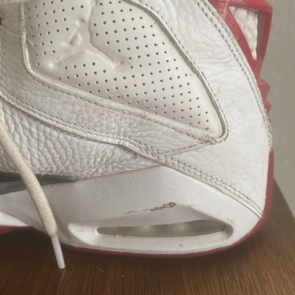 Nike Air Jordan B’Loyal White Red Black Basketball Shoes -No Insoles, Men’s 10.5